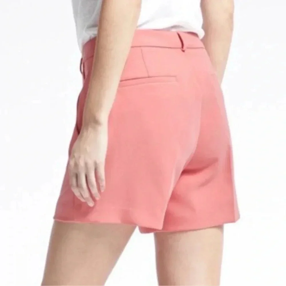 Banana Republic Tailored Shorts  Stretch Crepe Blush Pink Size 0 NWT - Picture 3 of 16